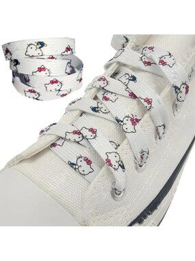 Hello Kitty Kawaii Shoelaces Cute Flat Laces Featuring Hello Kitty Sneakers